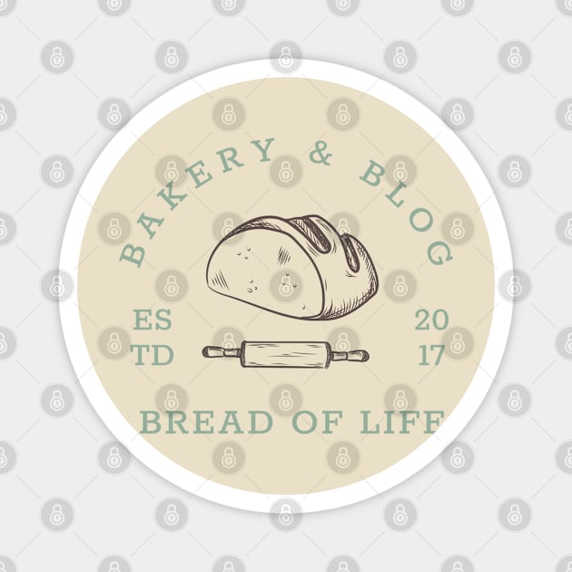 Bread of Life Bakery & Blog | Brown & Teal Magnet by Bread of Life Bakery & Blog